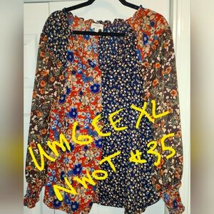 SOLD***UMGEE Tunic Blouse sz XL, Nw/oT